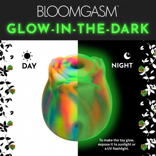 Rose Clitoral Stimulator - Glow In The Dark